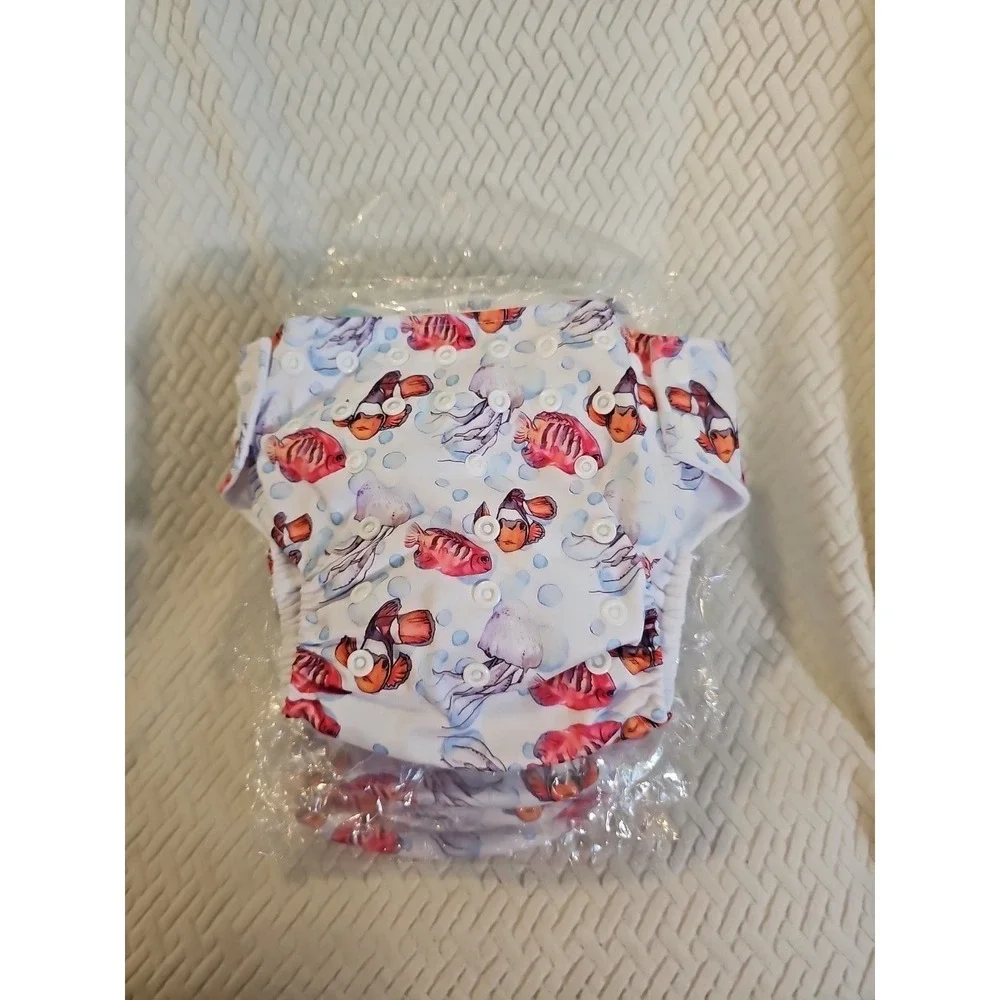 HappyFlute 8 Newborn Baby Cloth Pocket Diapers‎ Adjustable Reusable for Baby